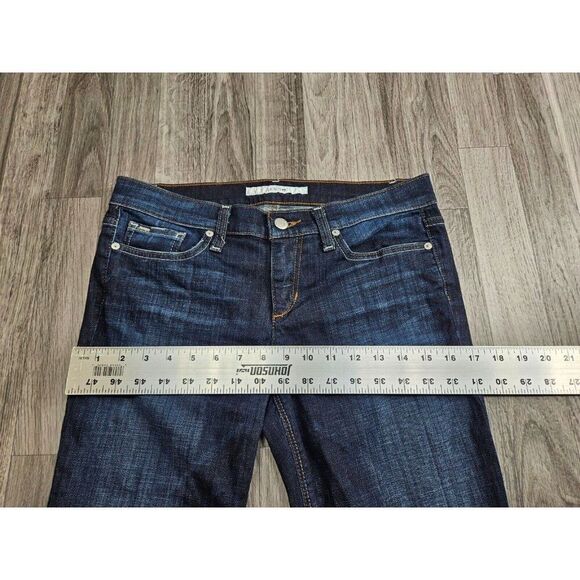 Joe's Womens Size 28 Whiskered Kicker Socialite Embroidered Blue Jeans Capris - Picture 8 of 11